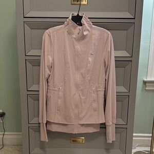 Lululemon Athletica Light Pink slim jacket with waist cinch